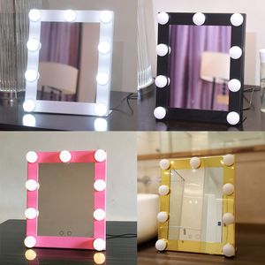 Vaniton ampoule LED miroir de maquillage hollywood avec dimmer stade miroir de beauté miroir miroir avec des lumières pour sac de maquillage cadeau