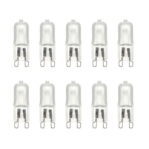 Bombillas LED 10 unids G9 Luz halógena BBS 230-240V 25W 40W Caja de tapa transparente esmerilada Lámparas Iluminación Blanco cálido para el hogar Cocina Drop Dhfqg