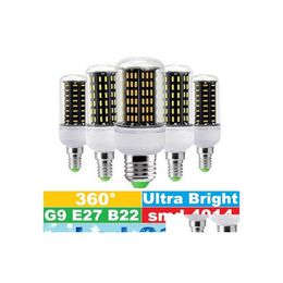 LED -lampen 12W 18W 25W 30W 35W BB E27 E14 GU10 G9 Lichten Tra Bright SMD 4014 Corn AC 85265V Drop levering verlichting BBS OTLGG