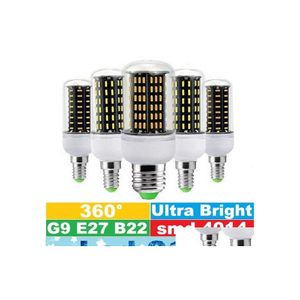 Ampoules LED 12W 18W 25W 30W 35W Bb E27 E14 Gu10 G9 Lumières Tra Bright Smd 4014 Maïs Ac 85265V Drop Delivery Lighting Bbs Otlgg