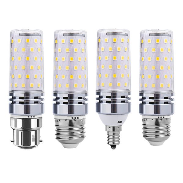 Ampoules LED 12 W LED candélabre équivalent base décorative E14 E26 E27 B22 maïs 3 couleurs - LED à intensité variable lampes de lustre blanc chaud 3000 K lampe usalight