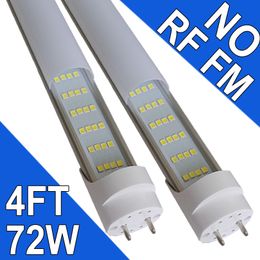 Bombillas LED de 4 pies, bombillas tipo B, controlador NO-RF RM 72 W 7200 LM 6000 K, bombillas fluorescentes de 48 pulgadas, derivación de balasto, T8 de 4 pies de repuesto LED fluorescente granero usastock