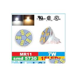 Ampoule Led Ac Dc 12V Mr11 G4 Bbs lumières Super lumineuses Smd 5730 15 projecteurs lampes livraison directe éclairage Oti37