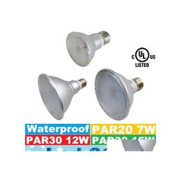 LED -lampen merk waterdichte par20 par30 par38 lichten 7w 12w 15w e27 bbs licht 120 hoek hoge lumens lampen ac 100240V druppel levering lig ot6ov