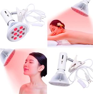 Bombillas LED E27 24W Led lámpara saludable Terapia Red Led beauty Light Red 660nm e Infrarrojo Cercano 850nm para Piel y Alivio del Dolor Entrega a la puerta