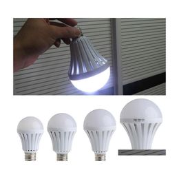 LED -lampen E27 LEB LICHT BBS Intelligent Oplaadbare noodsituatie BB LAMP SMD 5730 5W/7W/9W/12W Lichten Drop levering verlichting OT1CF