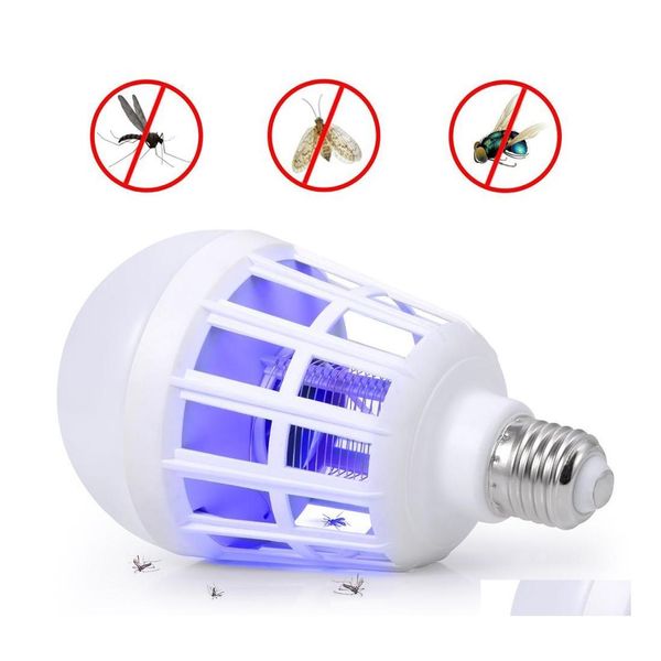 Bombillas Led Protección Ambiental Ahorro de Energía Mosquito Killer Bb Para Iluminación Doméstica Bug Zapper Trampa Lámpara Insecto Anti Repelente Dhcis