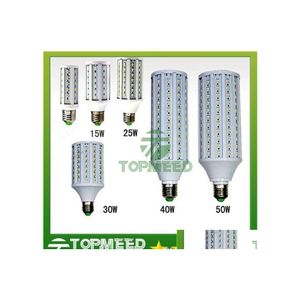 Ampoules LED Epacket Corn Light E27 E14 B22 Smd5630 85265V 12W 15W 25W 30W 40W 50W 4500Lm Bb 360Degree Lighting Lamp 55 Drop Delivery L Dhivz