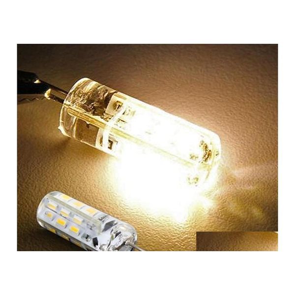 Ampoules LED G4 2W 24Led Smd 3014 Bbs Lustre Crystallights Dc 12V Nonpolaire Blanc Chaud Cool Maïs Lumière 500Pcs Drop Livraison Lumières L Dhxj0