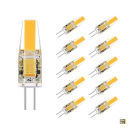 LED -lampen G4 BB bipin COB AC/DC 12 Volt Landschap Licht 2 Wattequivalent 20 Watt Halogeenlamp 2700K 210lm Warm Witte druppel Afgifte L DHHV1