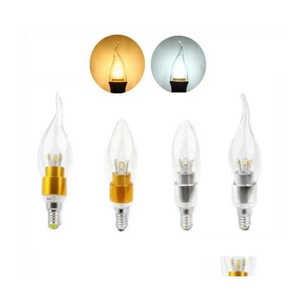 Ampoules Led Haute Puissance 5W Bougie Bb E14 E12 E27 85265V Lustre Lampe Bbs Éclairage Spotlight Downlight Drop Delivery Lights Otemd