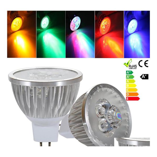 Bombillas LED Lámpara de alta potencia Gu10 E27 B22 Mr16 Gu5.3 E14 3W 220V Foco de luz Foco Bb Downlight Iluminación Drop Delivery Lights Bbs Dhcoa