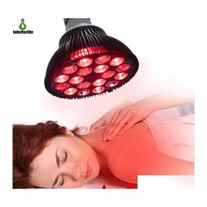 Ampoules LED Lumière rouge BB Thérapie 54W 18Led Lampe infrarouge 660Nm 850Nm Près de Combo pour le soulagement de la douleur cutanée Drop Livraison Lumières Éclairage Bbs Dh0Bv