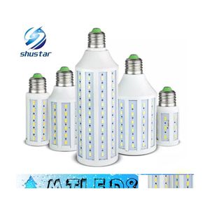 Ampoules LED Tra Bright Corn Light E27 E14 Smd 5630 85265V 10W 15W 25W 30W 40W 50W 4500Lm Bb Lampe d'éclairage à 360 degrés Drop Delivery Ligh Dhegx