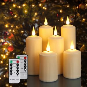 Bougie LED 2 * Timing Remote Battery Faire des bougies de cadeau invité convivial.