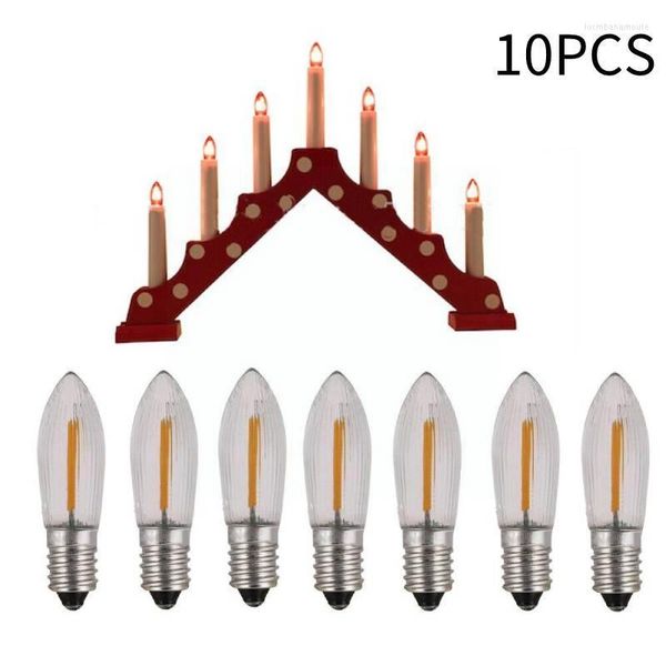 Bombillas de repuesto para lámpara de luz Led tipo vela para cadenas, 12v-23v, CA, baño, cocina, lámparas para el hogar, decoración, 10 Uds. P1i1