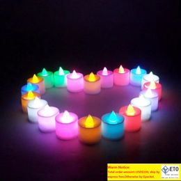 LED kaarsen teen licht flameless kaarsenthee licht kleurrijke batterij bediening lamp verjaardag trouwfeest kerstdecoratie licht licht