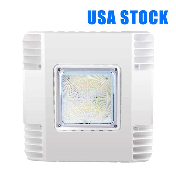 Luces de dosel LED Focos de gasolinera Luz Iluminación de techo de cochera exterior para garaje IP66 110-277V 5500K 150W Usalight Stock EE. UU.