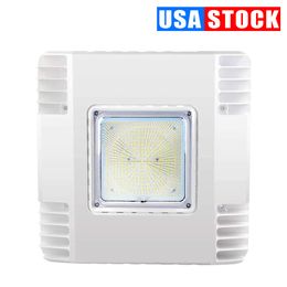 L'auvent LED allume la station-service extérieure en aluminium moulé sous pression étanche IP66 entrepôt pour aire de jeux gymnase entrepôt lumière projecteurs AC 110V-277V 5500K Stock Usa