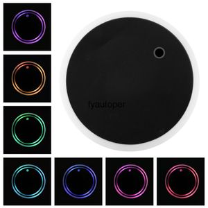 LED Auto Onderzetters Bekerhouder Lichten 7 Kleuren Lichtgevende Pad USB Opladen Mat Interieur Decoratie Drink Coaster260x