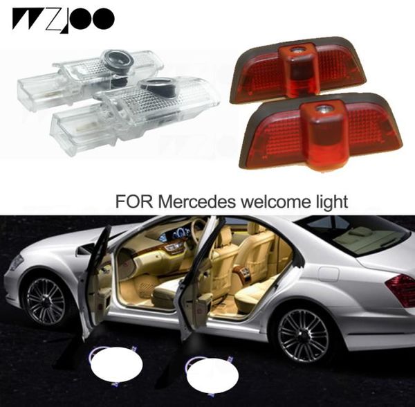 Projecteur LED de lumière de porte de voiture, lampes d'ombre de bienvenue pour mercedes-benz W210 W203 W204 W205 A E B C ML GL classe pour MClass7415979