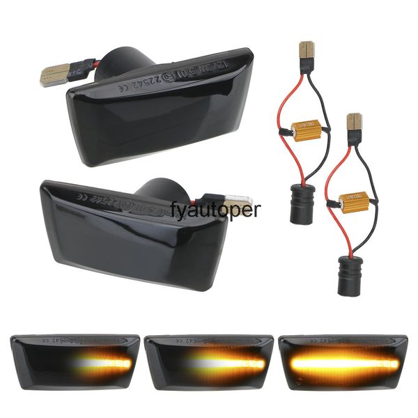 Led Car Turn Signal Light Side Fender Marker Sequential Blinker Indicator Flowing Water