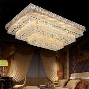 Kroonluchters geleid Plafondfabriek Prijzen Luxe Nobel Prachtige High End K9 Crystal Kroonluchter Hotel Hall Trap Villa Lights