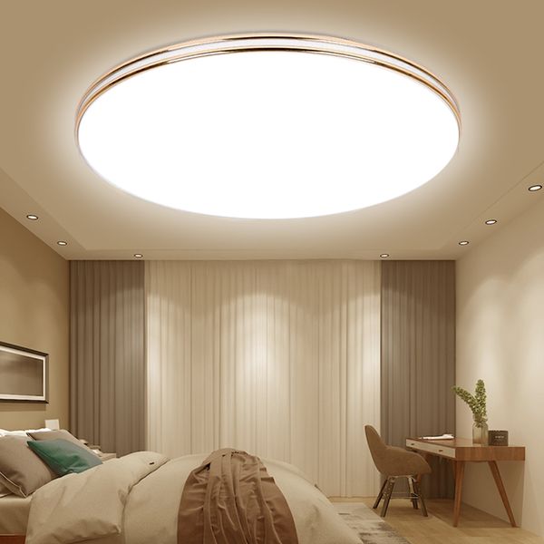 LED plafonnier 72W 36W 24W 18W 12W vers le bas lumière montage en Surface panneau lampe AC 220V lampe moderne pour l'éclairage de la décoration intérieure