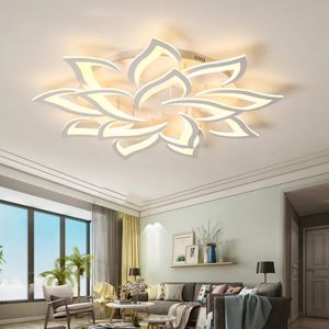 Smart Dimmable LED Ceiling Light Fixture - Modern Chandelier for Living Room, Dining Room, Kitchen, and Bedroom