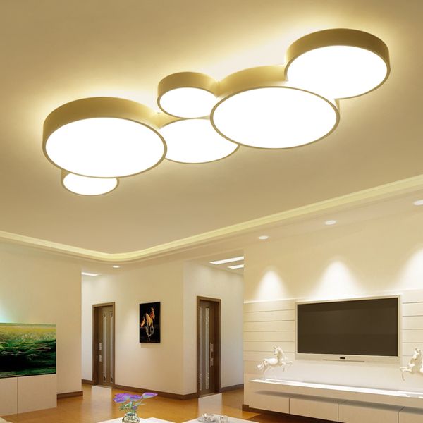 LED plafonnier moderne panneau lampe éclairage chandel luminaire chambre cuisine montage en Surface encastré télécommande