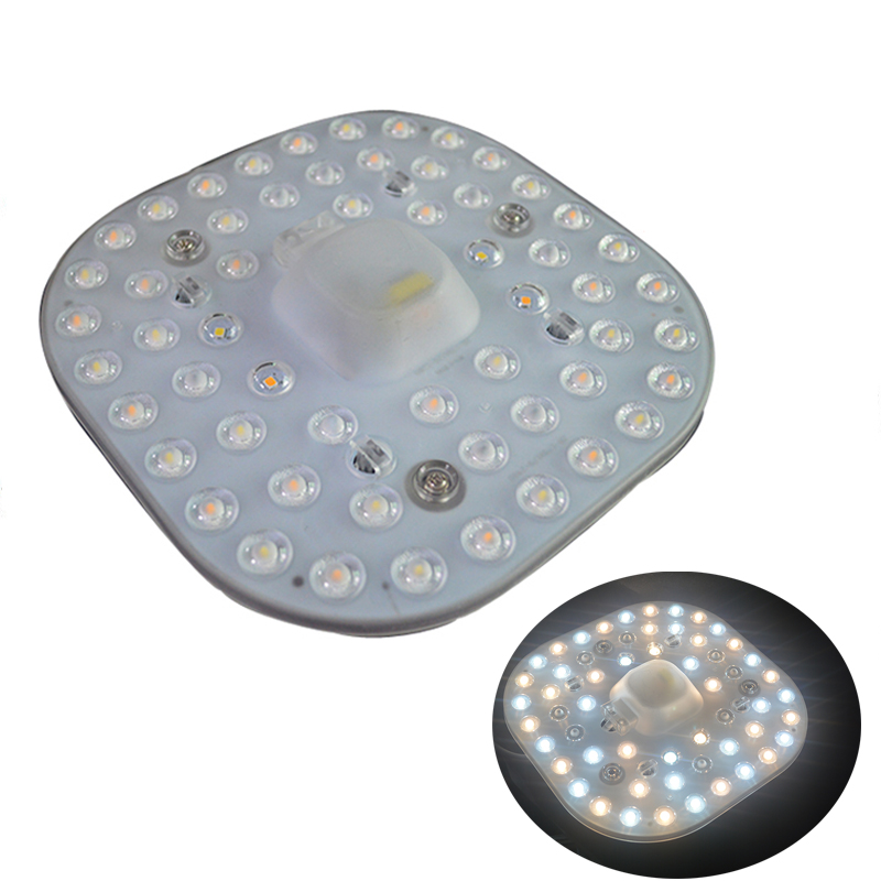 LEDの天井のライトリソース12W 20W 24W LEDライトモジュールの簡単な交換が簡単な磁石90-135V 190-240V入力白、暖かい白のドゥルベ色