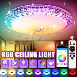 LED LED Light Smart App Control RGB Lámpara de techo de techo Bluetooth Bluetooth Vida interior Rala de recreación Light110/220V