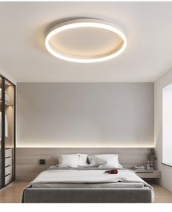 LED-plafondlampen Slaapkamerlamp Ultradunne moderne minimalistische ronde Ronde Red Warm boek Woonkamerlampen