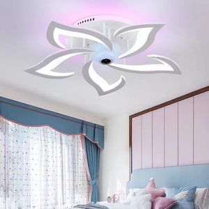 LED -plafondlampen Kroonluiers RGB -lampen hanglamp voor woonkamer slaapkamer huisdecoratie accessoires hangen RC met app dimable verlichting