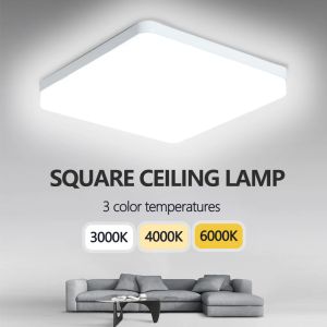 LED -plafondlampen voor 24W 36W 48W Koud Warm Wit Natuurlijk Licht LED Square -armaturen plafondlampen voor Living Yoom Lighting D3.0