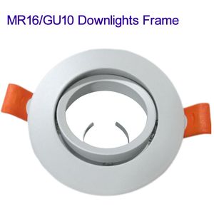 Downlight empotrable en techo LED Otros accesorios de iluminación MR16 GU10 Luminaria blanca para foco MR16 GU10 crestech