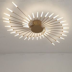 Plafond lustre à LED pour manger le salon chambre à coucher décoration de maison suspendue or ou noir moderne nouveau luminaires ll253t