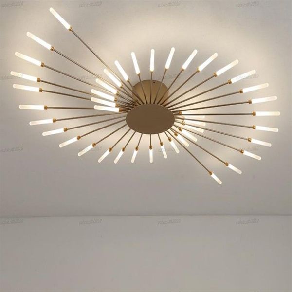 Plafond de lustre LED pour salle à manger salon chambre décoration de la maison lumières suspendues or ou noir moderne créatif nouveaux luminaires LL3362