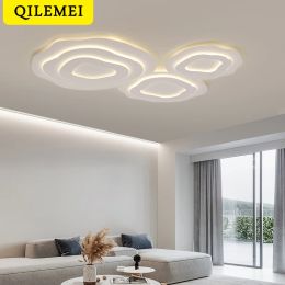 Led kroonluchter voor slaapkamer woonkamer moderne plafondlampen indoor verlichting wolken kunst luster lamp aluminium dimable luminaria