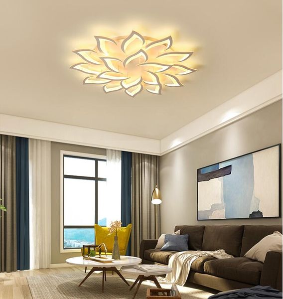 Lustre LED pour salon lustres modernes lumières minimalistes chambre acrylique éclairage intérieur plafond