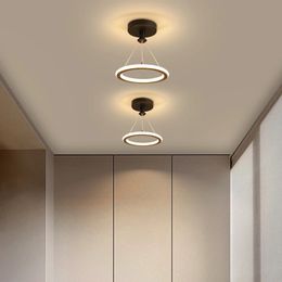 Lampes de lustre à LED dans le couloir petite lumière pour allée couloir entrée balcon vestiaire cuisine luminaire maison moderne plafonnier R259