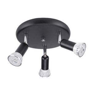 Lustre LED rotatif réglable plafonniers LED lustres éclairage pour salon salle à manger cuisine noir blanc argent