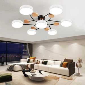 Chandelier LED avec 3 couleurs différentes adaptées à la chambre à coucher du salon Décoration de la maison Éclairage intérieur AC90-260V