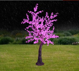 Lámpara LED de árbol de flor de cerezo 2M de alta simulación tronco natural decoración de boda iluminación festival iluminación decoración de jardín