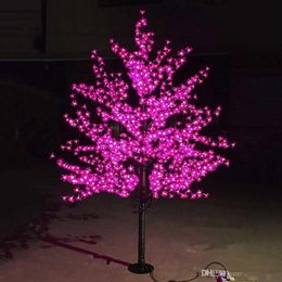 LED Cherry Blossom Arbre Lumière 0 8m 1 2m 1 5m 1 8m Nouvel An Mariage Luminaria Branches D'arbres Décoratifs Lampe Éclairage Extérieur260G