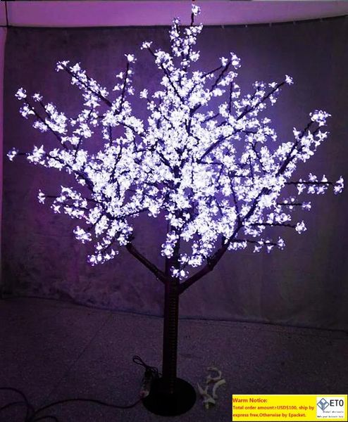 Arbre artificiel imperméable à l'eau de lumière d'arbre de fleur de cerisier de LED 540leds rose vert blanc bleu couleur pour le mariage de vacances de Noël