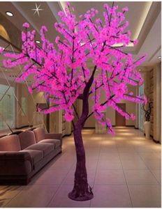 LED Cherry Blossom Tree Bruiloft Tuin Vakantie Licht vierkant decor Outdoor indoor Led Tree Lights Waterdicht H2M Pink9322018