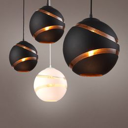 LED Children Lampe Nordic Glass Ball Lights E27 PENDANT ROND lampes suspendues loft Loft Luminaire Suspension Room Bajbi