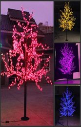 Lumière de Noël LED, arbre en fleurs de cerisier, 480 pièces, ampoules LED, hauteur de 15 m, 5 pieds, utilisation intérieure ou extérieure, étanche à la pluie, 4271077