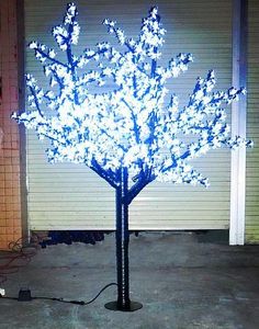 Lumière de Noël à LED Lumière d'arbre de fleur de cerisier 960 pièces LED 6 pieds / 1,8 M de hauteur 110VAC / 220VAC Utilisation extérieure imperméable à la pluie Drop Shipping LLFA